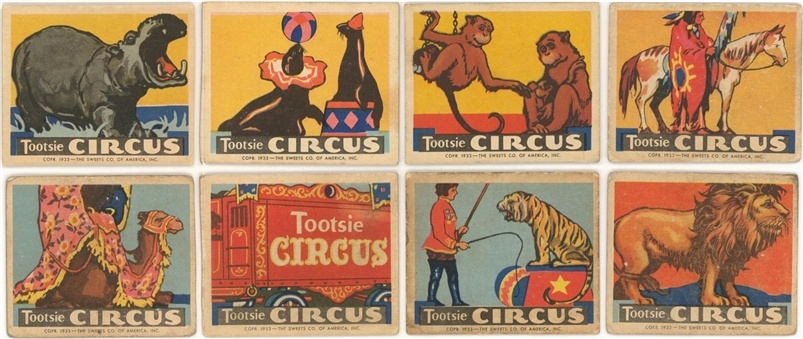 1933 R152 The Sweets Company "Tootsie Circus" Complete Set (25)